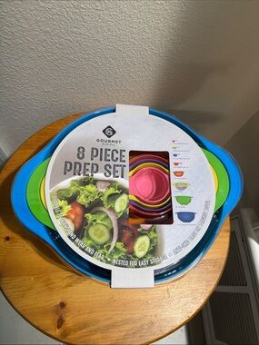 Gourmet Kitchens 8-Piece Prep Bowl Set NWT